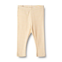 Wheat Jersey leggings Jules - Pale apricot stripe